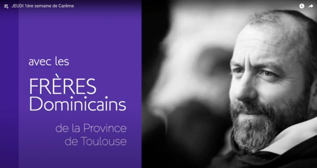 Cette année encore les frères de la Province de Toulouse participent avec joie au Carême présenté par le Diocèse de Monaco. Suivez-les chaque jour !