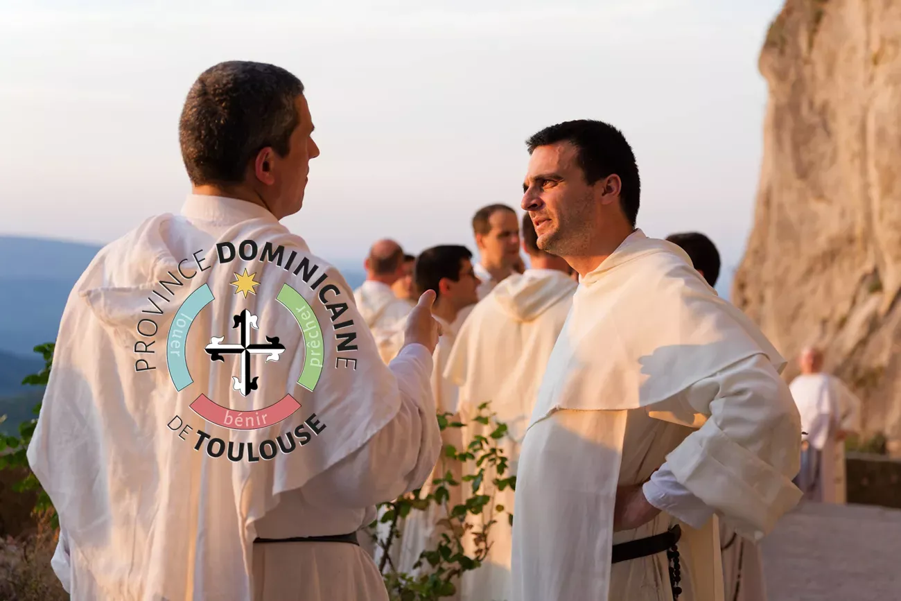 Moines dominicains de la province de Toulouse en discussion